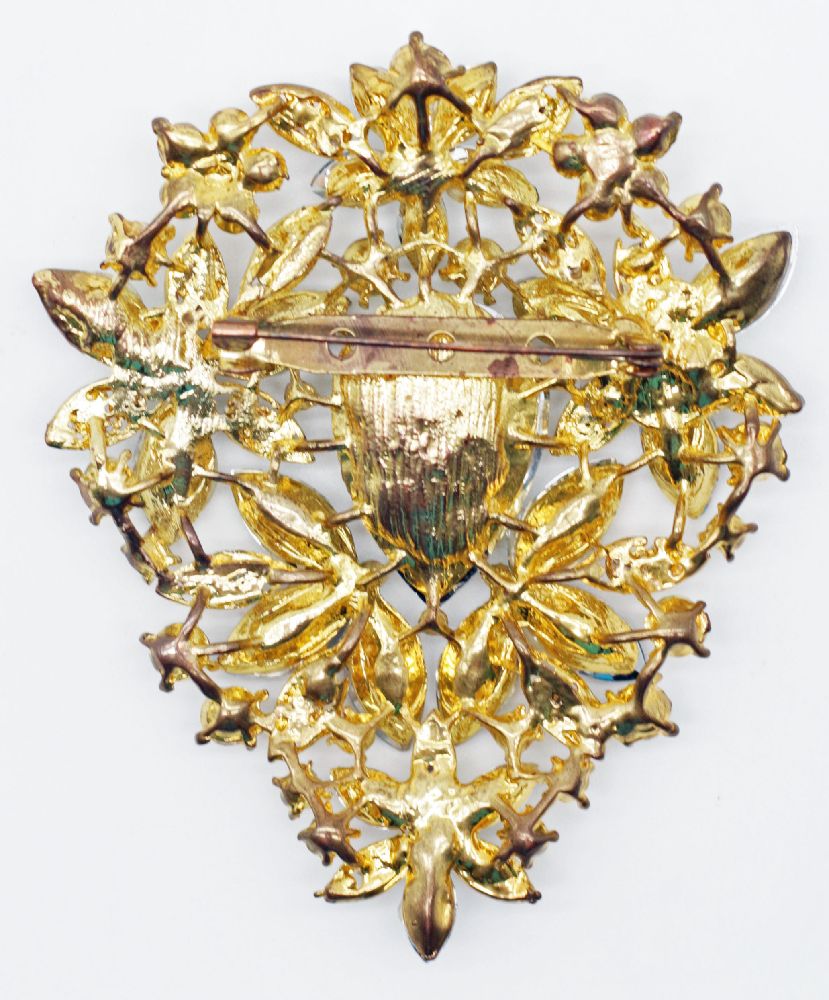 Rhinestone brooch back